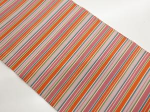 綴れ横縞模様織出し名古屋帯